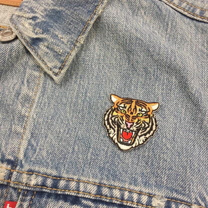 tiger head patch - wildflower + co. jacket