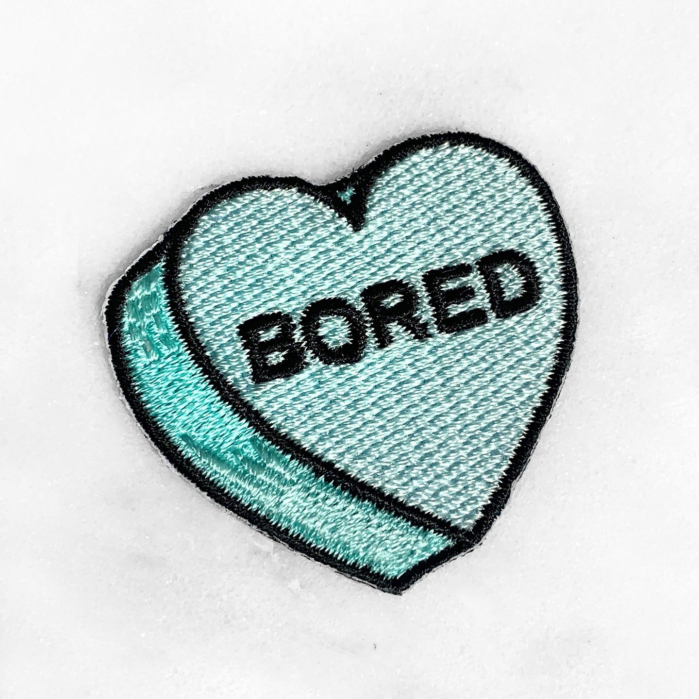 Conversational Heart Candy Patch Patches Bored Thank U Next Nah Bye Bad Bitch WTF Love As If - Wildflower + Co (1) bored
