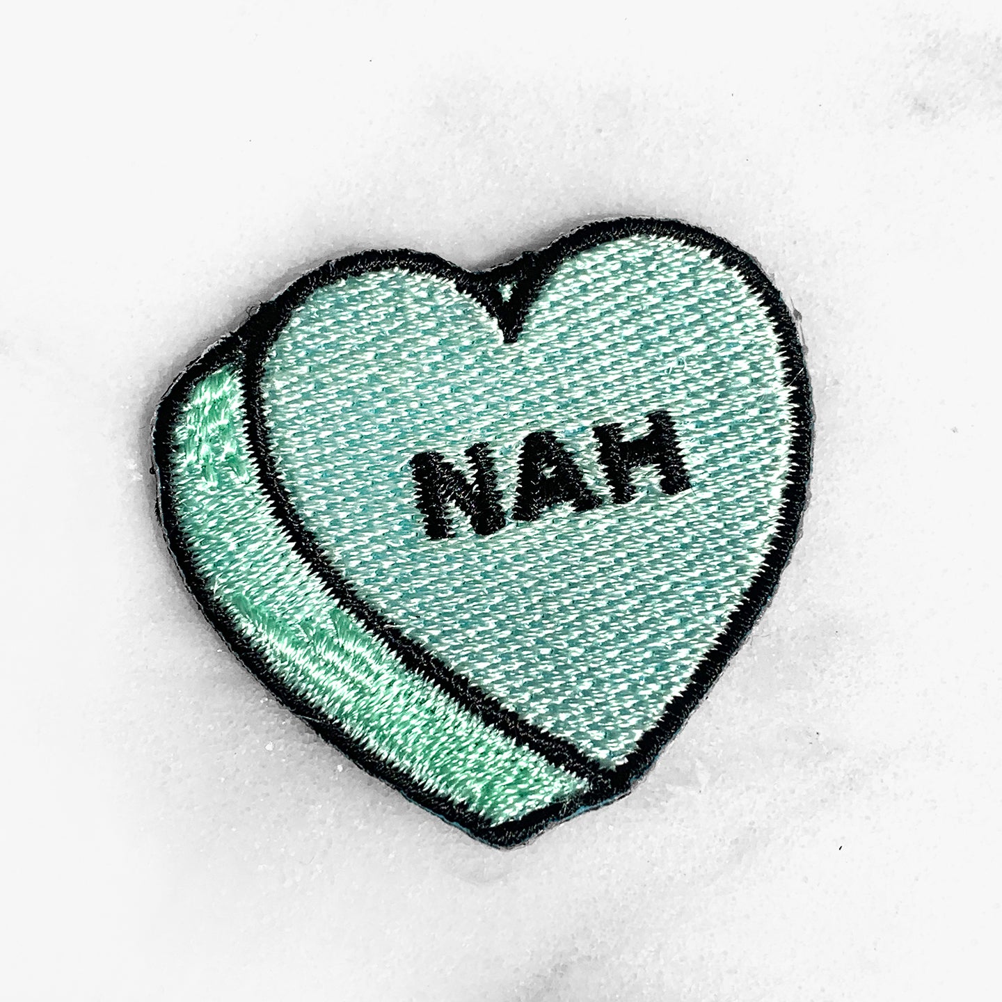 Conversational Heart Candy Patch Patches Bored Thank U Next Nah Bye Bad Bitch WTF Love As If - Wildflower + Co (1) nah