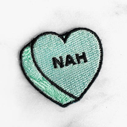 Conversational Heart Candy Patch Patches Bored Thank U Next Nah Bye Bad Bitch WTF Love As If - Wildflower + Co (1) nah