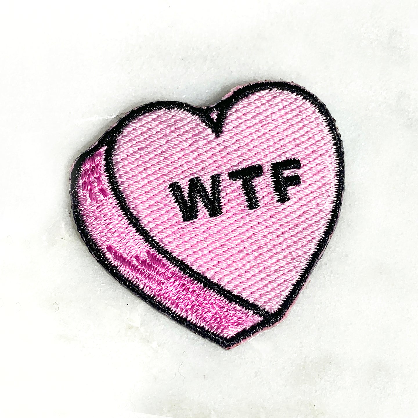 Conversational Heart Candy Patch Patches Bored Thank U Next Nah Bye Bad Bitch WTF Love As If - Wildflower + Co (1) wtf