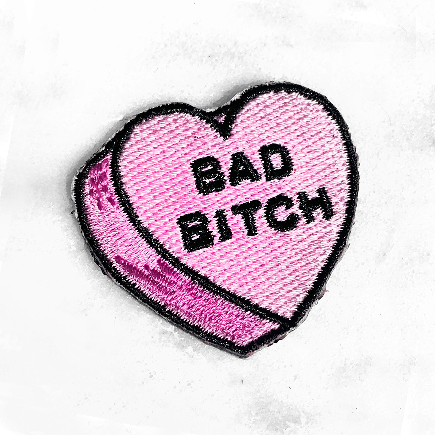 Conversational Heart Candy Patch Patches Bored Thank U Next Nah Bye Bad Bitch WTF Love As If - Wildflower + Co (1) bad bitch