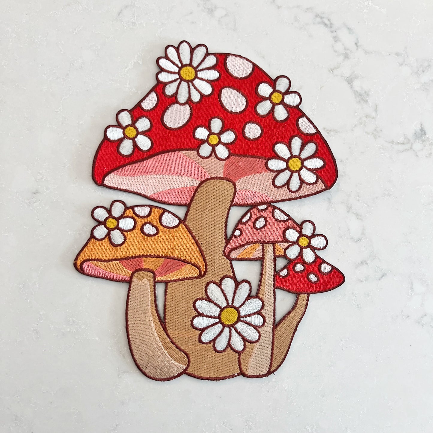 Mushroom & Daisy Cluster XL Back Patch