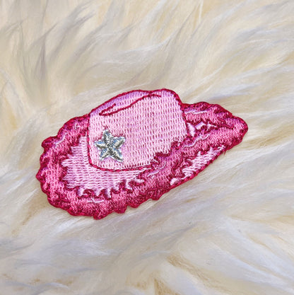 pink cowgirl patches - boot hat howdy - wildflower + co. HAT