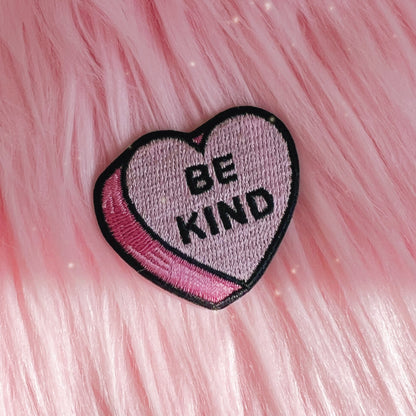 Conversational Heart Candy Patch Patches Bored Thank U Next Nah Bye Bad Bitch WTF Love As If - Wildflower + Co (1) be kind