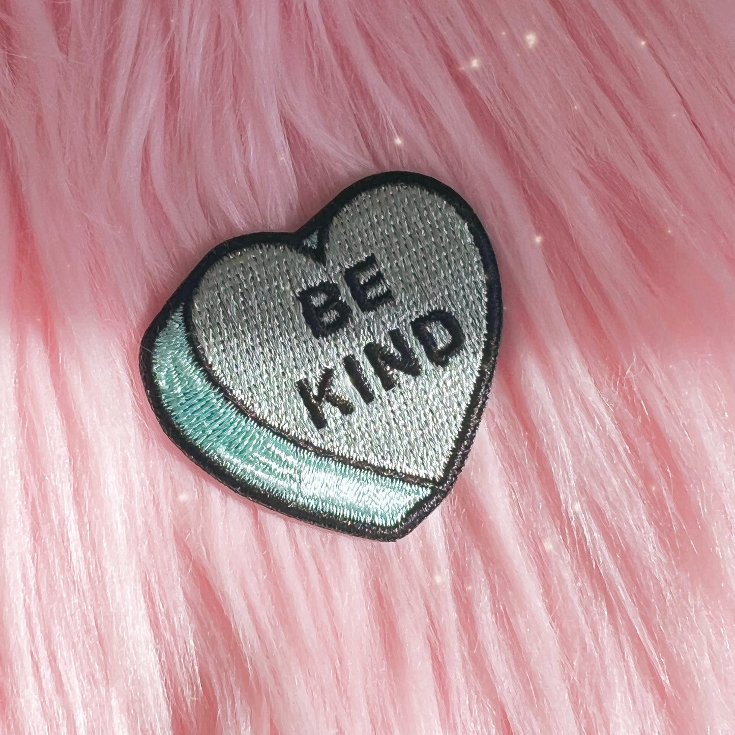 Conversational Heart Candy Patch Patches Bored Thank U Next Nah Bye Bad Bitch WTF Love As If - Wildflower + Co (1) be kind aqua