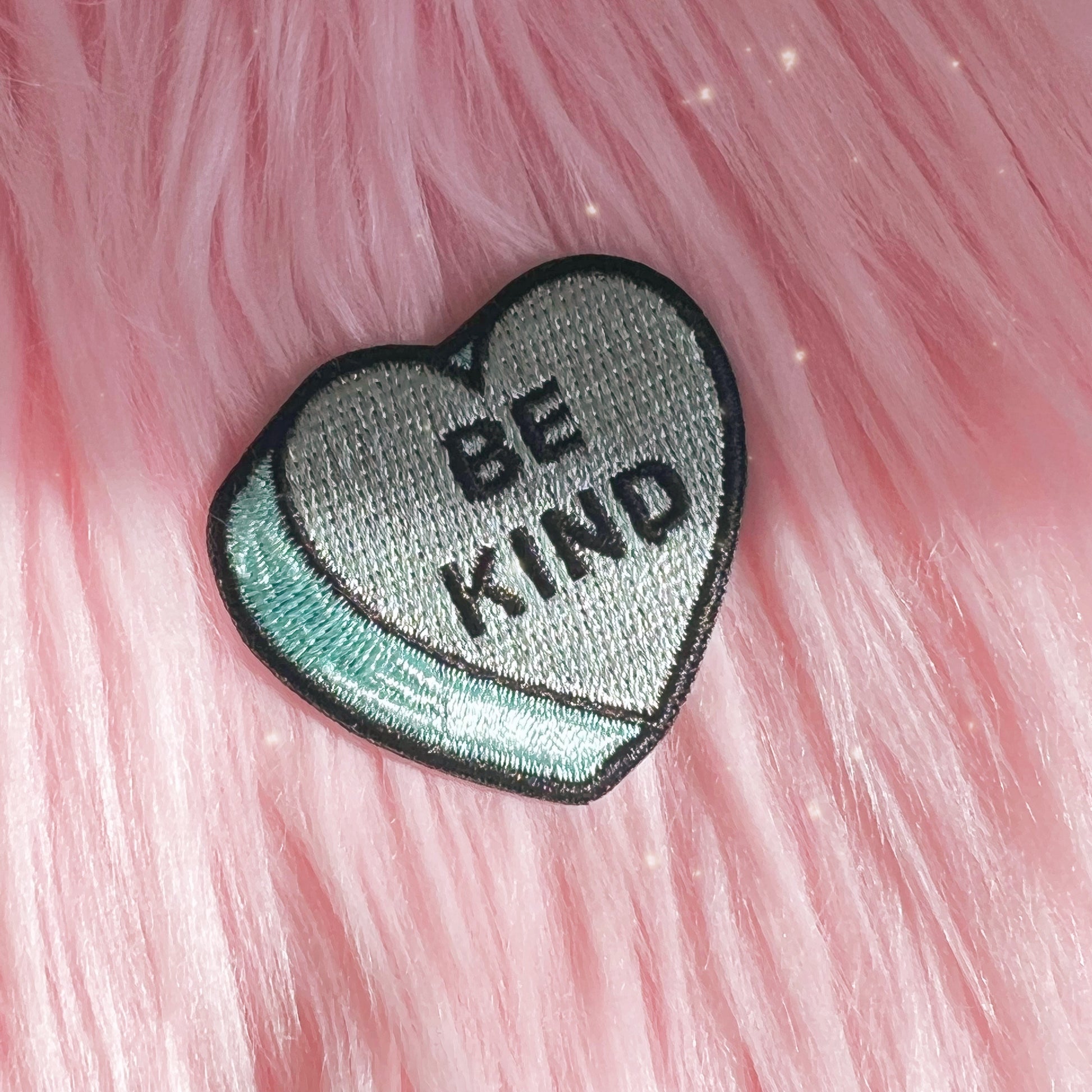 Conversational Heart Candy Patch Patches Bored Thank U Next Nah Bye Bad Bitch WTF Love As If - Wildflower + Co (1) be kind aqua