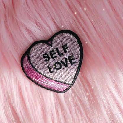 Conversational Heart Candy Patch Patches Bored Thank U Next Nah Bye Bad Bitch WTF Love As If - Wildflower + Co (1) self love