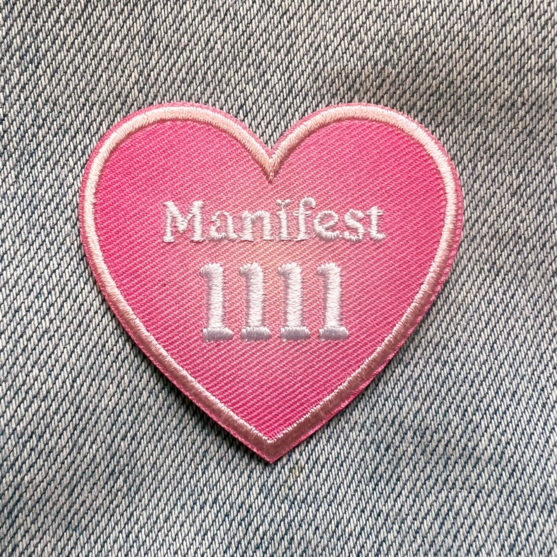 Angel Number Heart Patches - Wildflower + Co (2) MANIFEST 1111