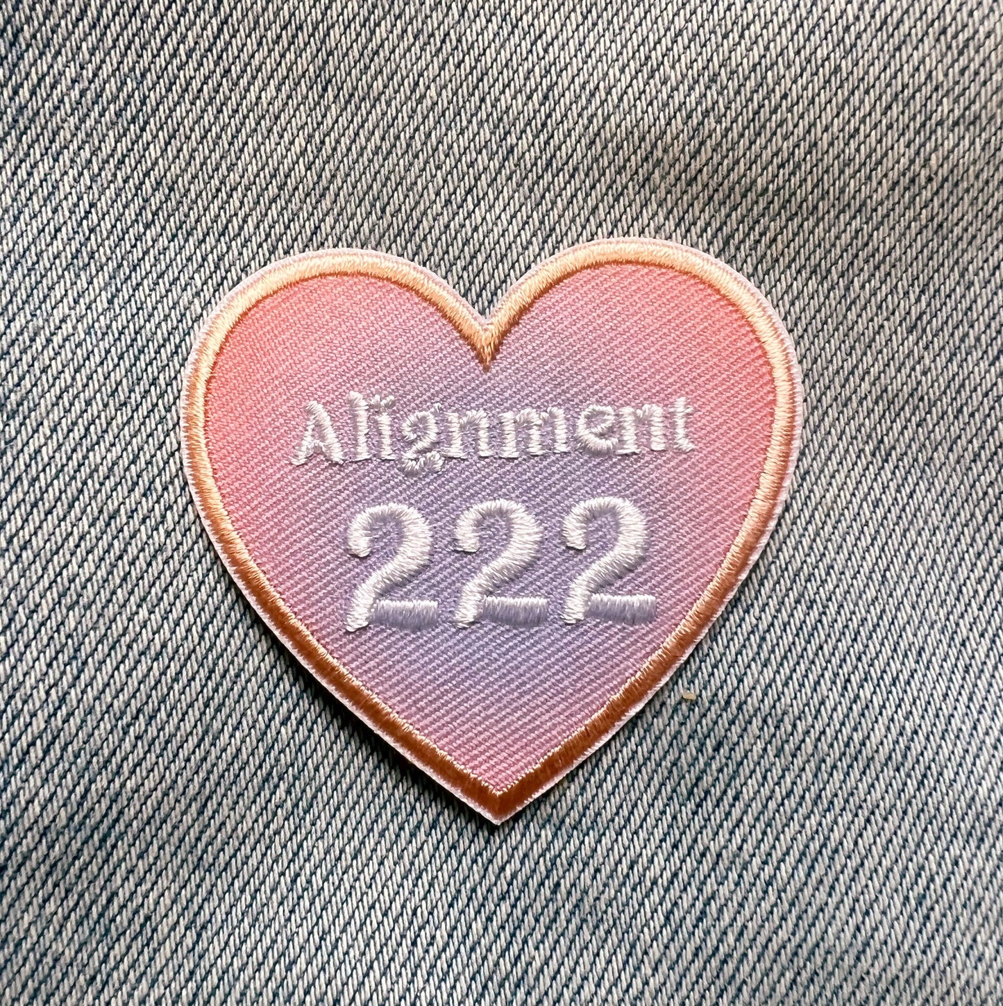 Angel Number Heart Patches - Wildflower + Co (2) ALIGNMENT 222