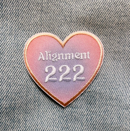 Angel Number Heart Patches - Wildflower + Co (2) ALIGNMENT 222