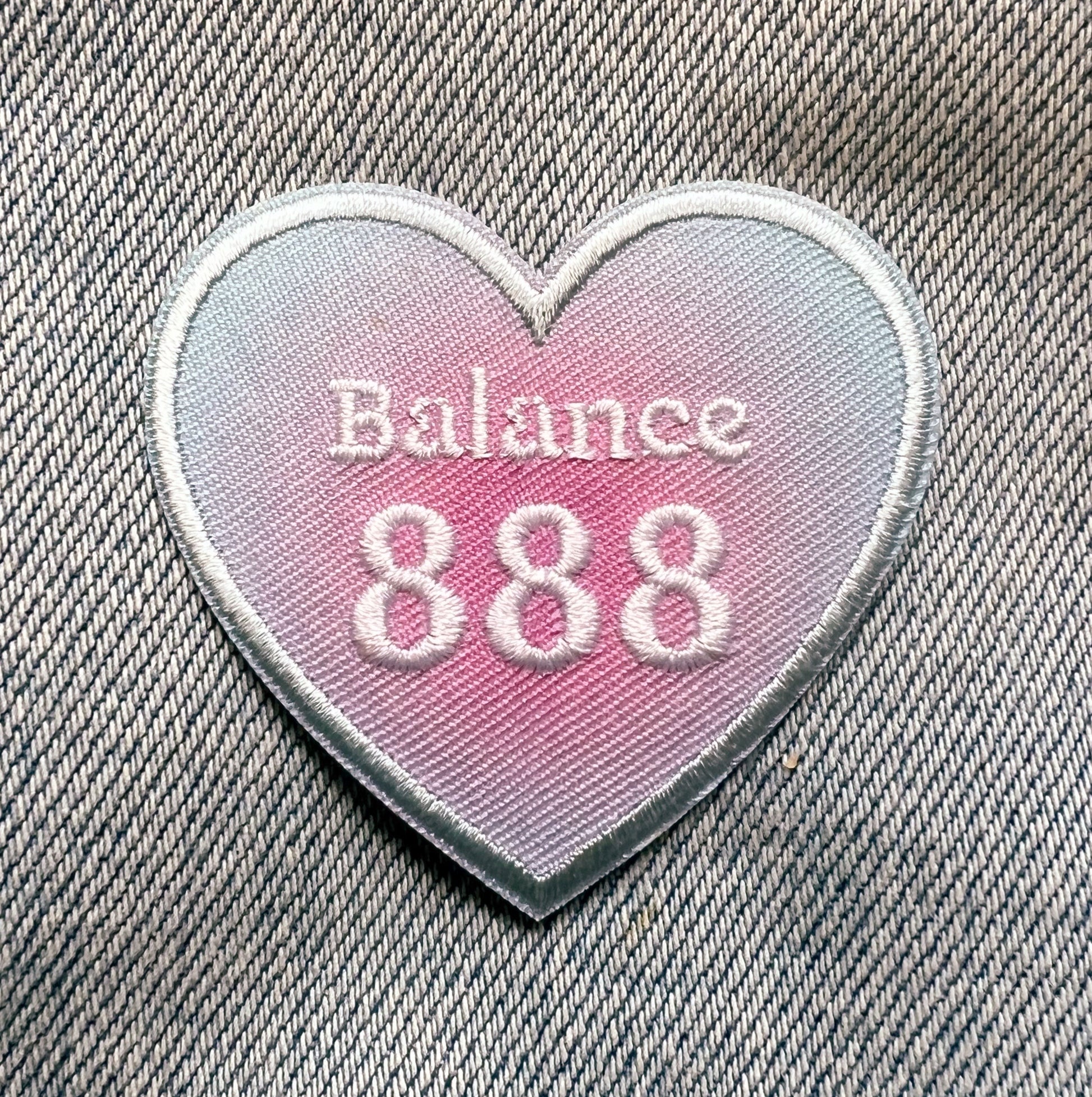 Angel Number Heart Patches - Wildflower + Co (2) BALANCE 888