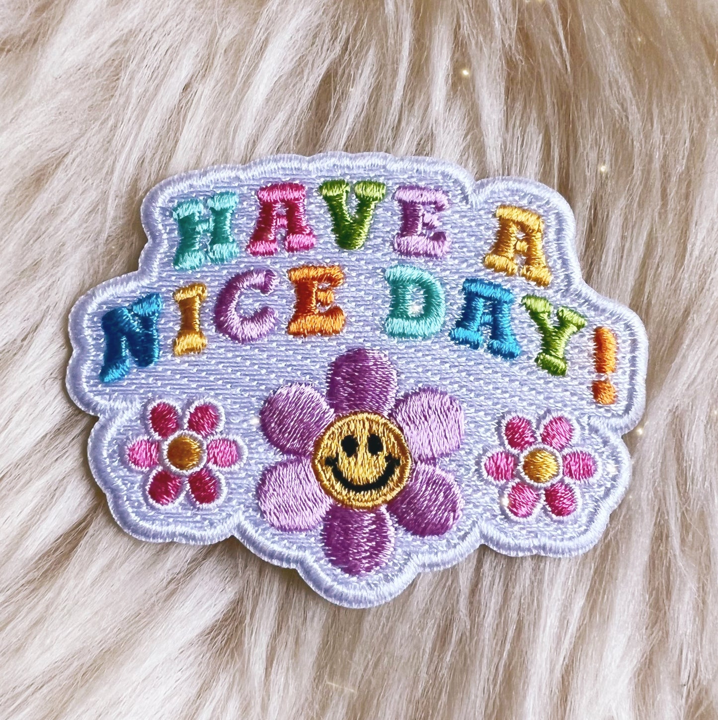 TR00573-ALL-OS Positivity Quote Patches - Wildflower + Co have a nice day