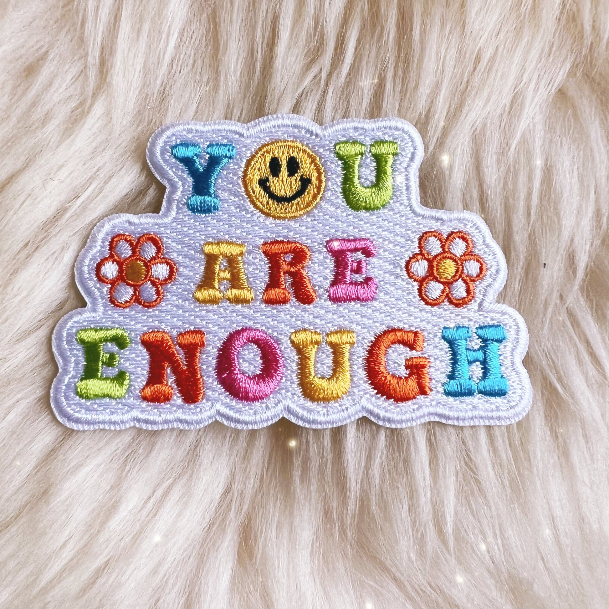 TR00573-ALL-OS Positivity Quote Patches - Wildflower + Co you are enough