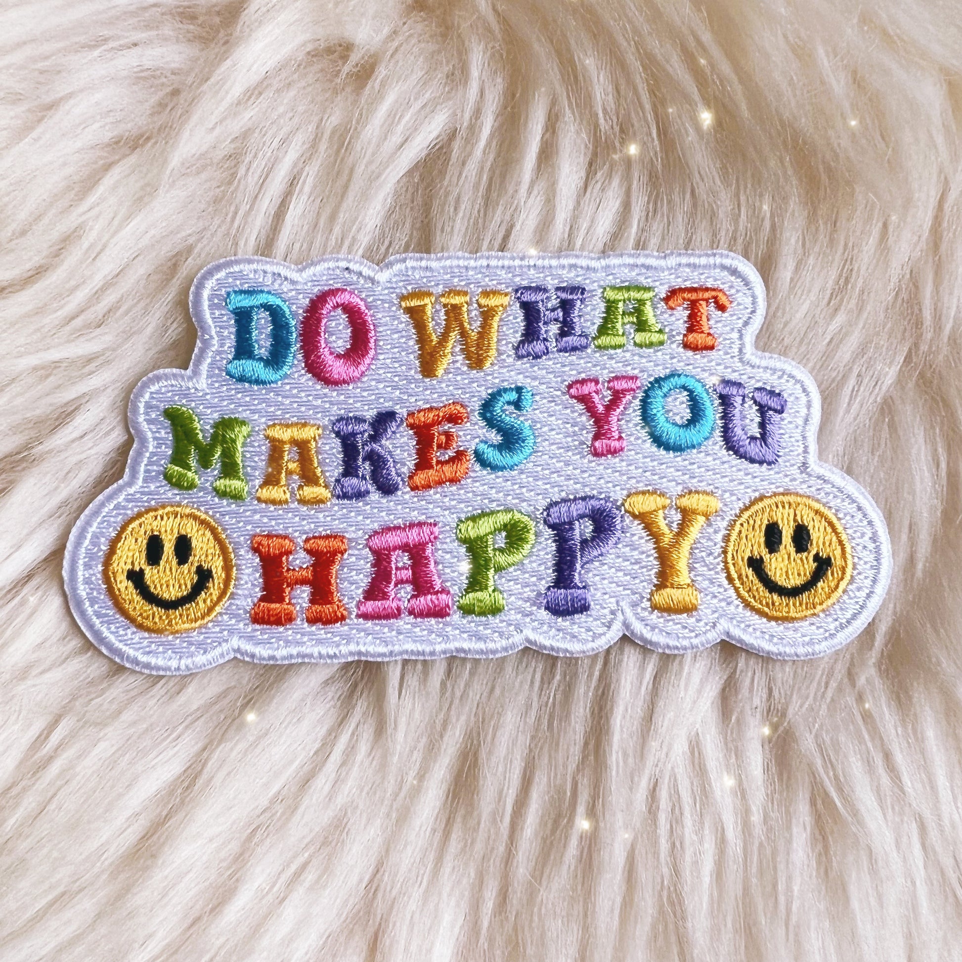 TR00573-ALL-OS Positivity Quote Patches - Wildflower + Co do what makes you happy