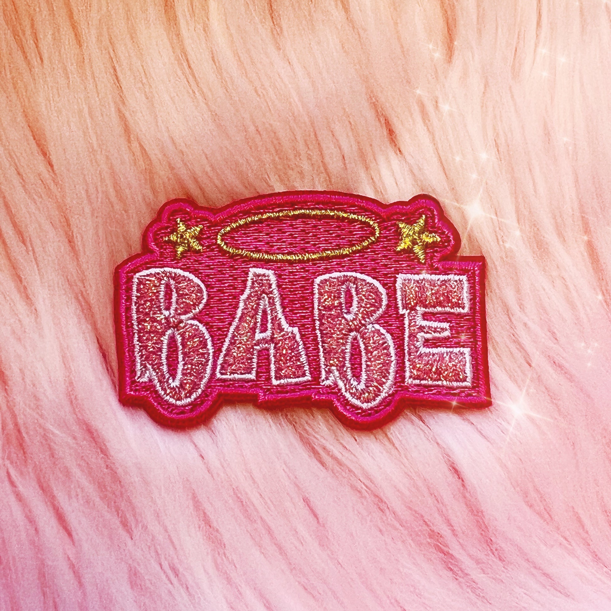 TR00580-PNK-OS - Y2K Bridesmaid Patch - Bachelorette - Bridal Parties - Wedding - Wildflower + Co babe fur