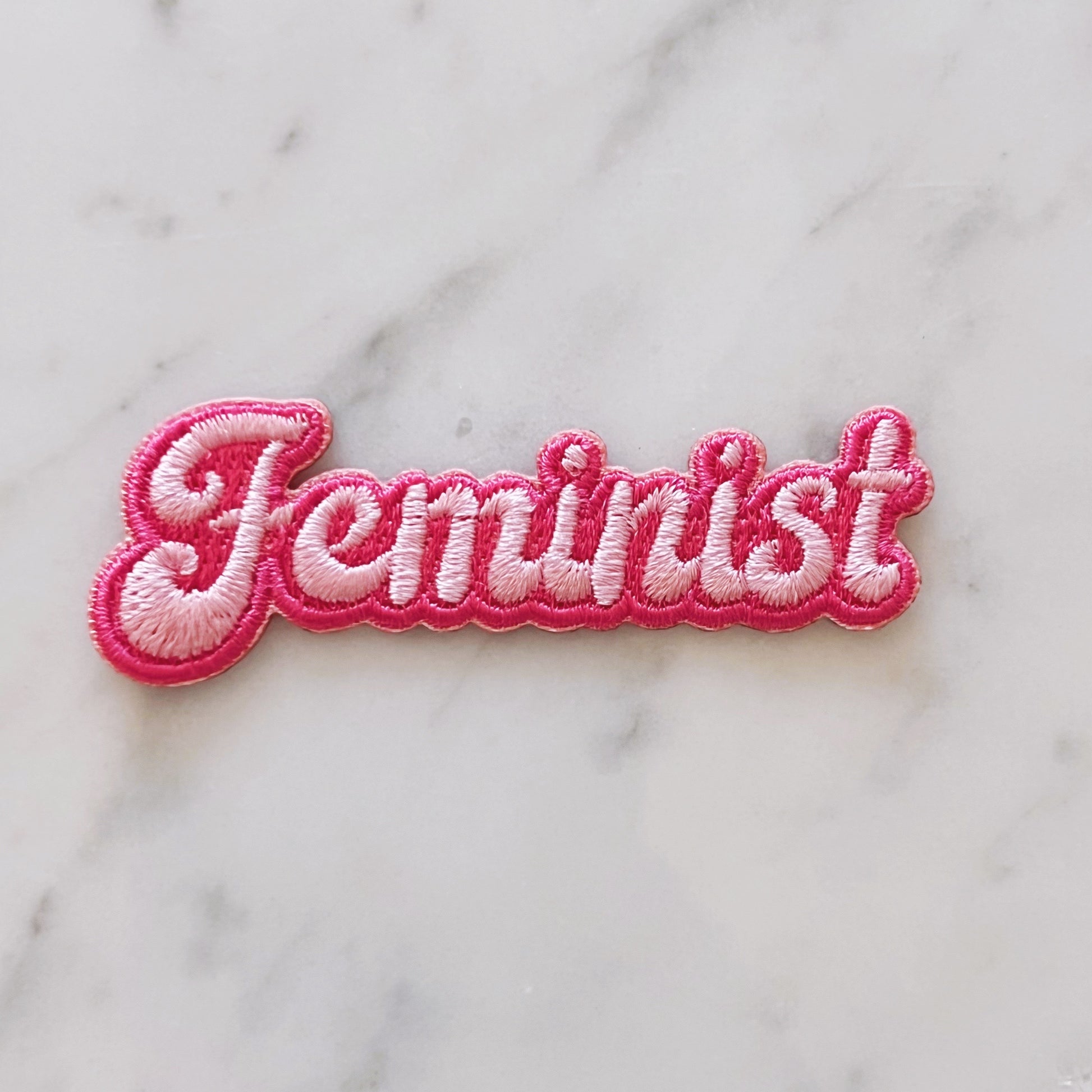 TR00585-PNK-OS - Feminist Patch - Pink - Wildflower + Co (1)