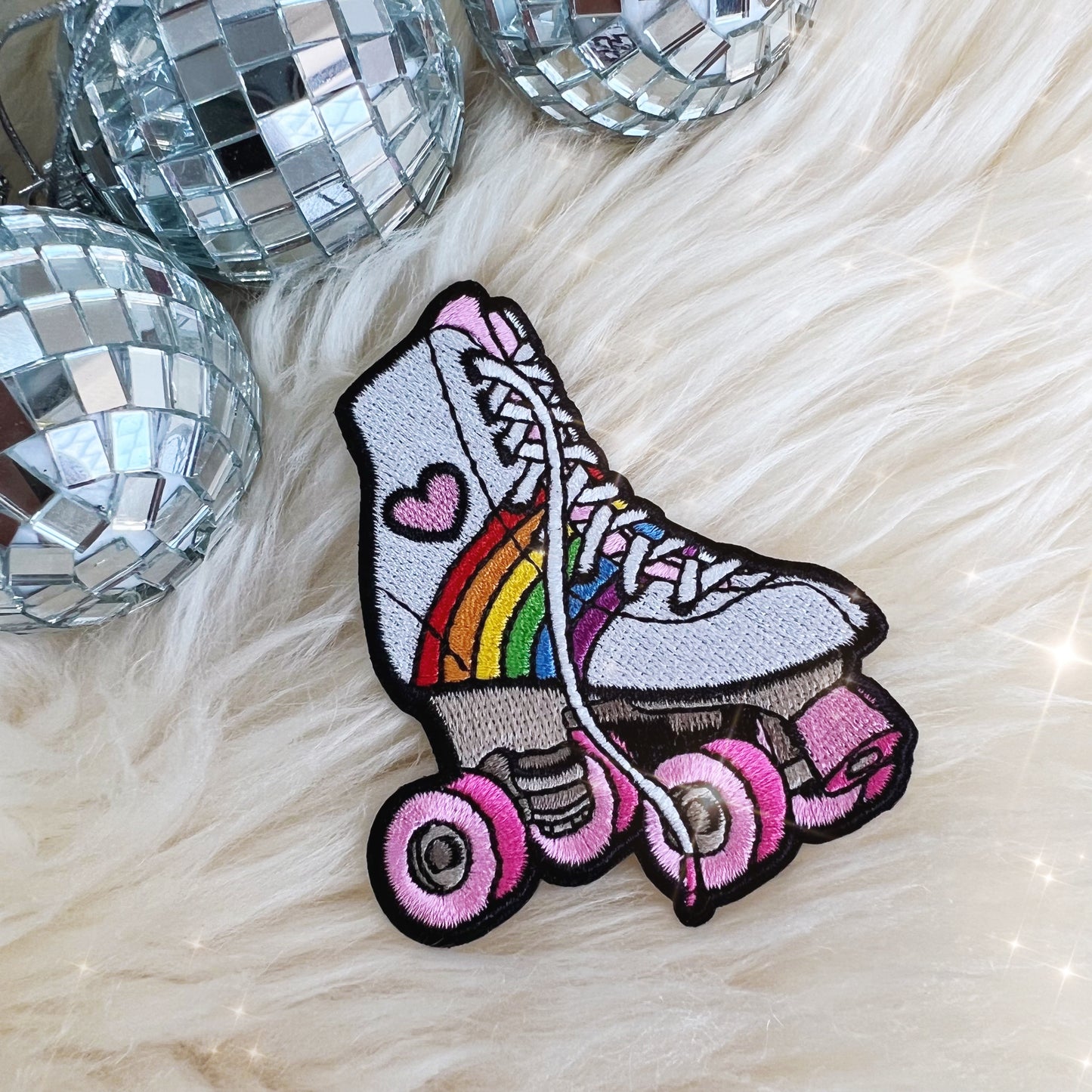 TR00622-MLT-OS Rollerskate Patch - Rainbow - Wildflower + Co - Rainbow