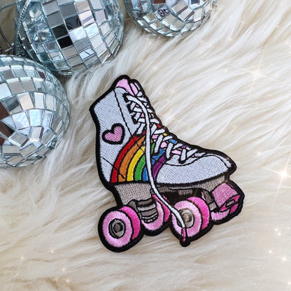 TR00622-MLT-OS Rollerskate Patch - Rainbow - Wildflower + Co - Rainbow