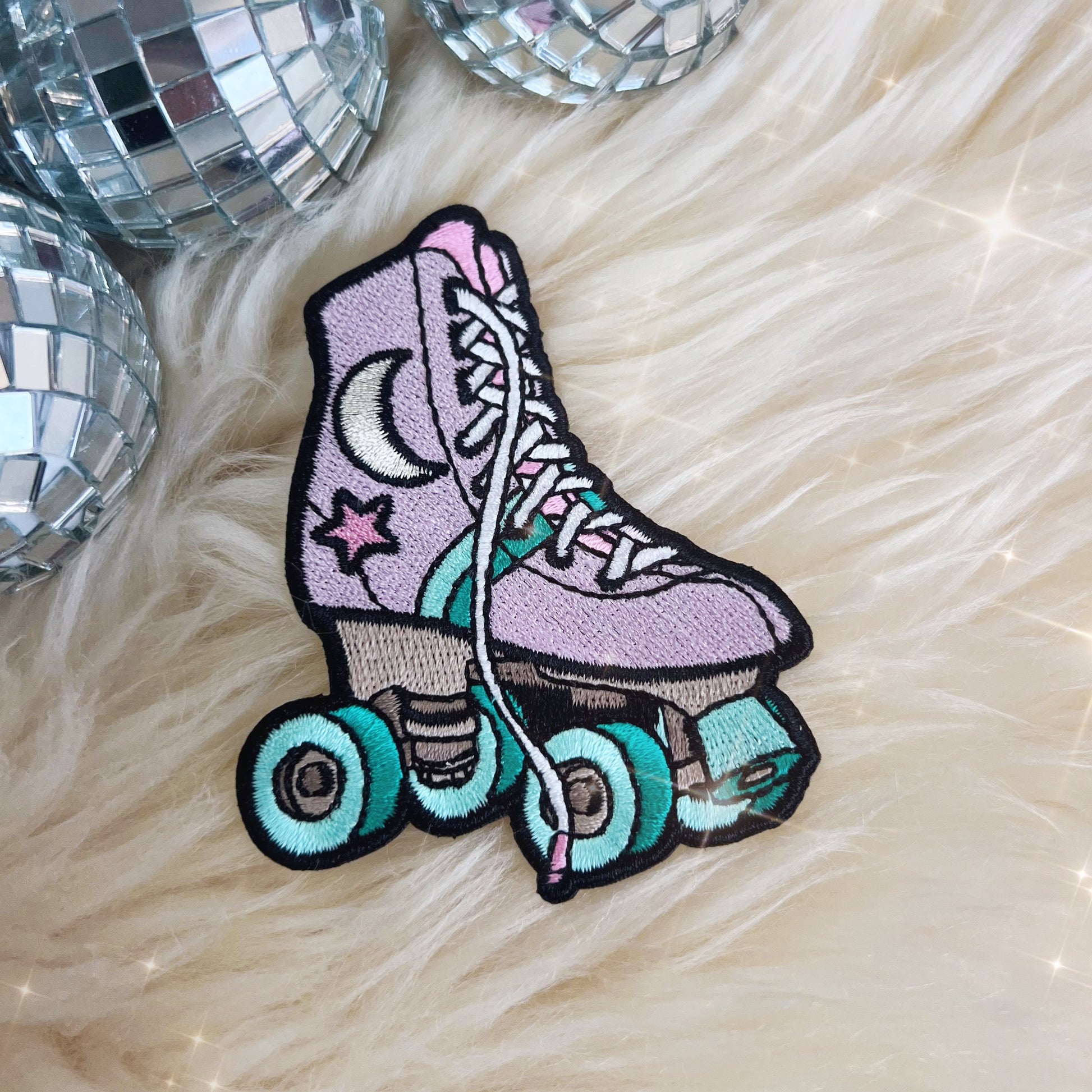 TR00622-MLT-OS Rollerskate Patch - Rainbow - Wildflower + Co Celestial