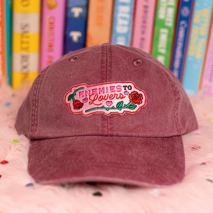 Bookish Baseball Hat with Embroidered Patch