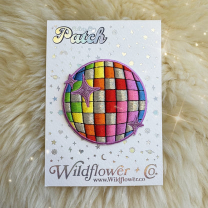 Rainbow Disco Ball Patch