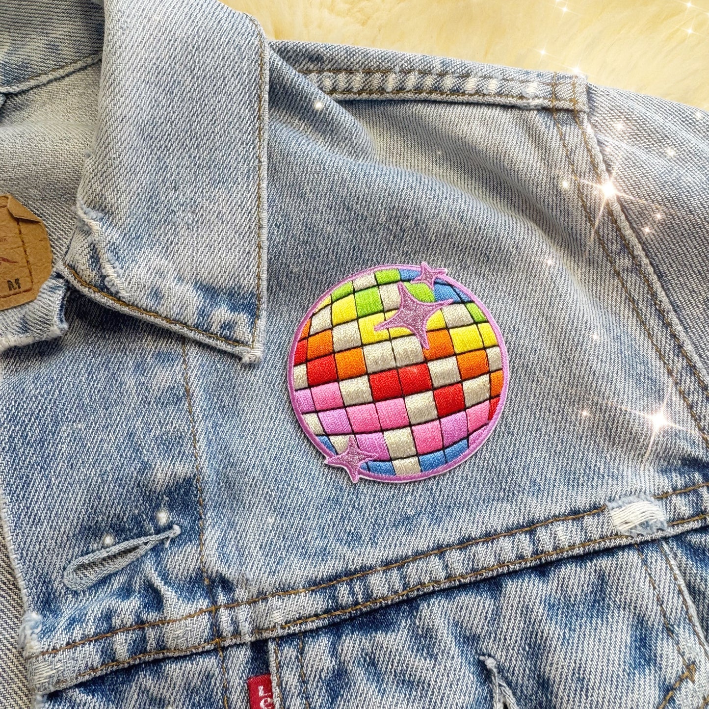 Rainbow Disco Ball Patch