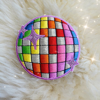 Rainbow Disco Ball Patch