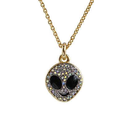 Pave Alien Necklace