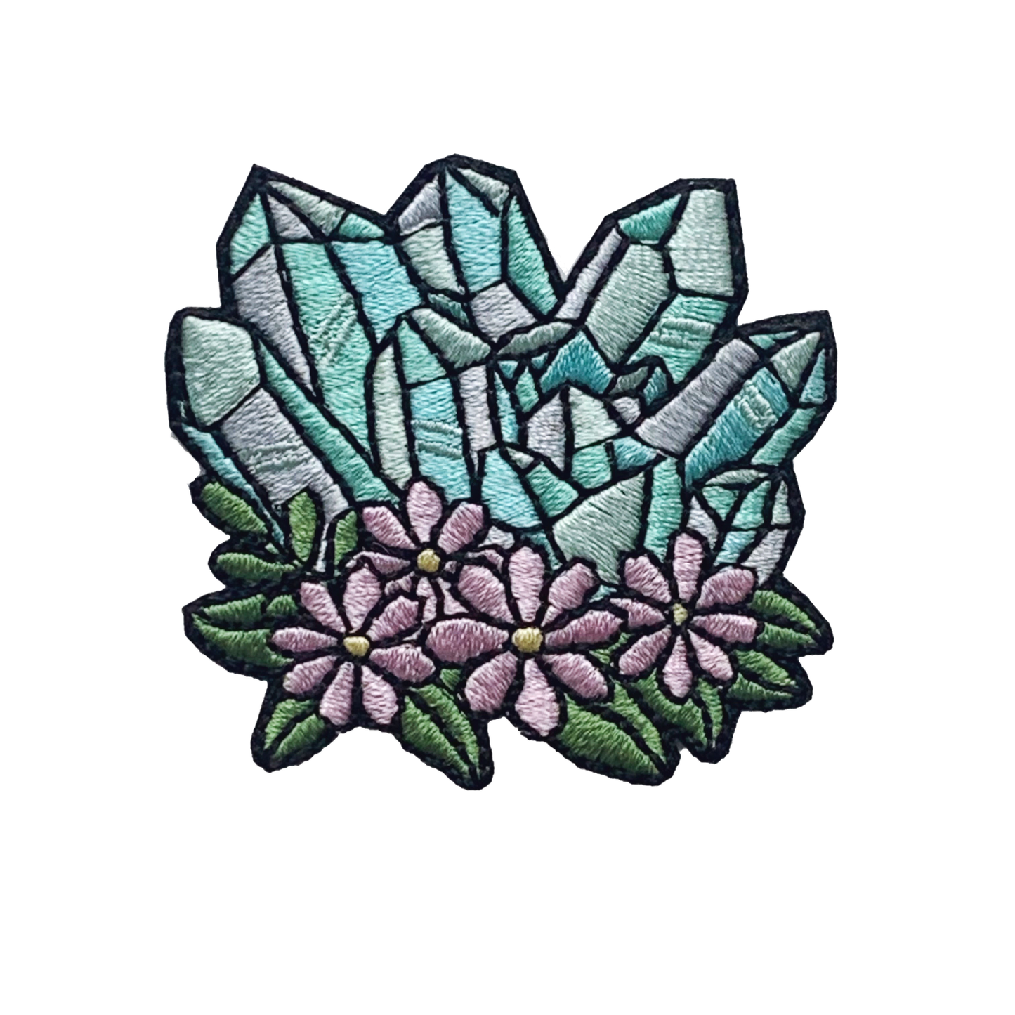 Crystal Patch with Flowers