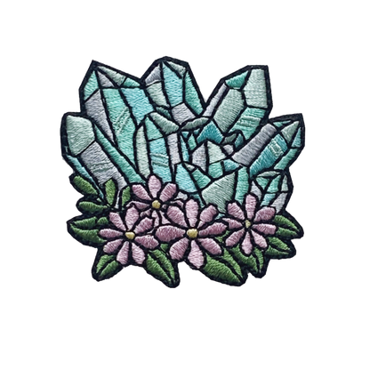 Crystal Patch with Flowers