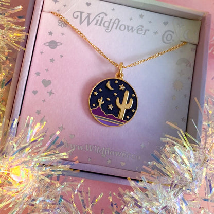 Desert Medallion Necklace, Gold