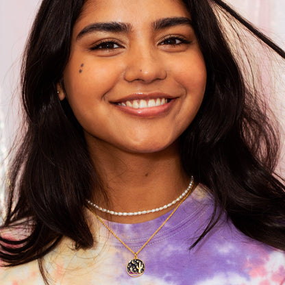 Desert Medallion Necklace, Gold