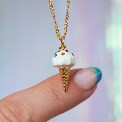 Ice Cream Cone Necklace