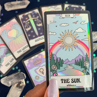 Tarot Card Sticker - The Sun