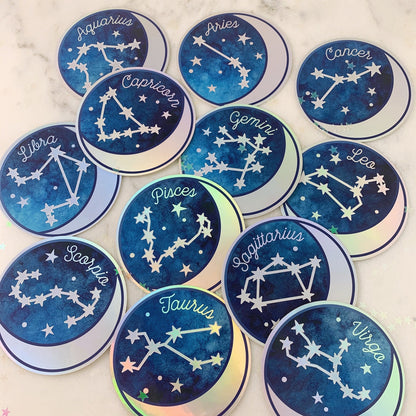 Zodiac Sticker HOLOGRAPHIC