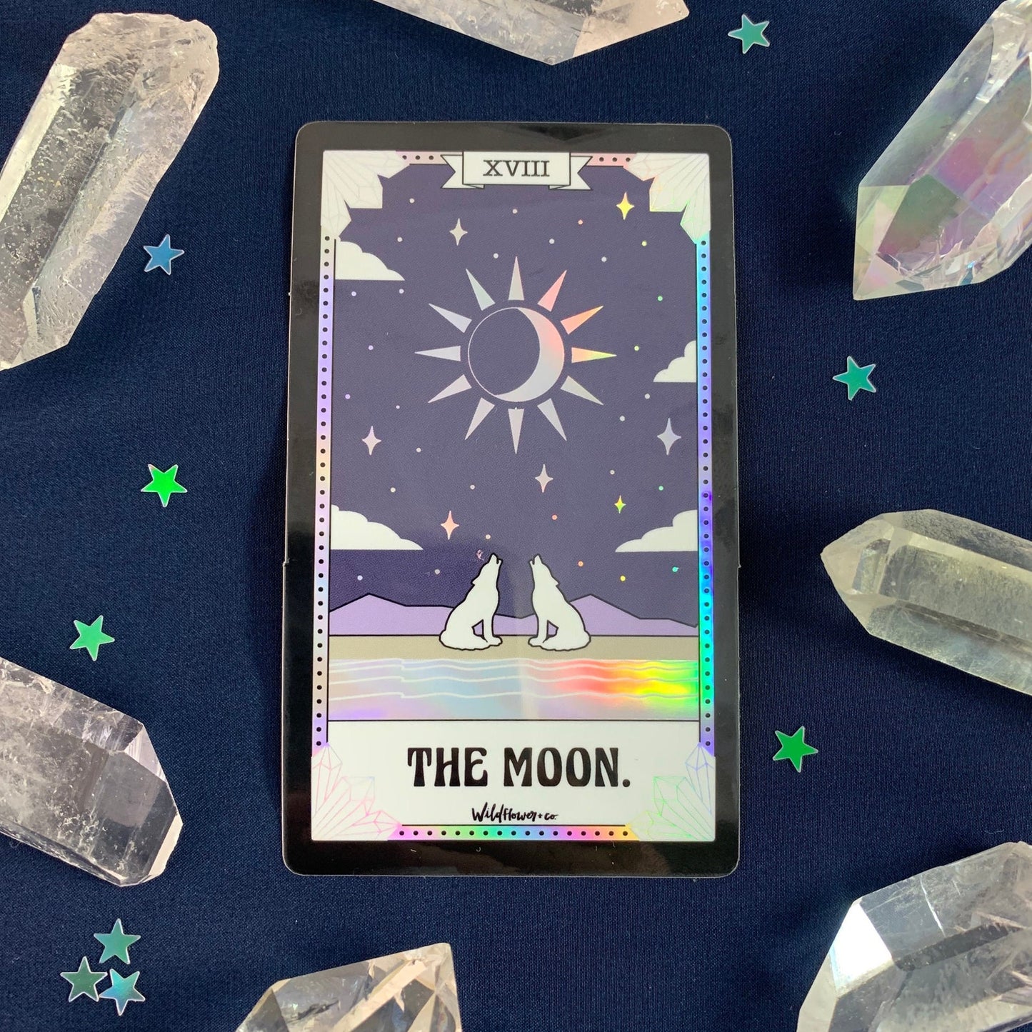 Tarot Card Sticker - The Moon