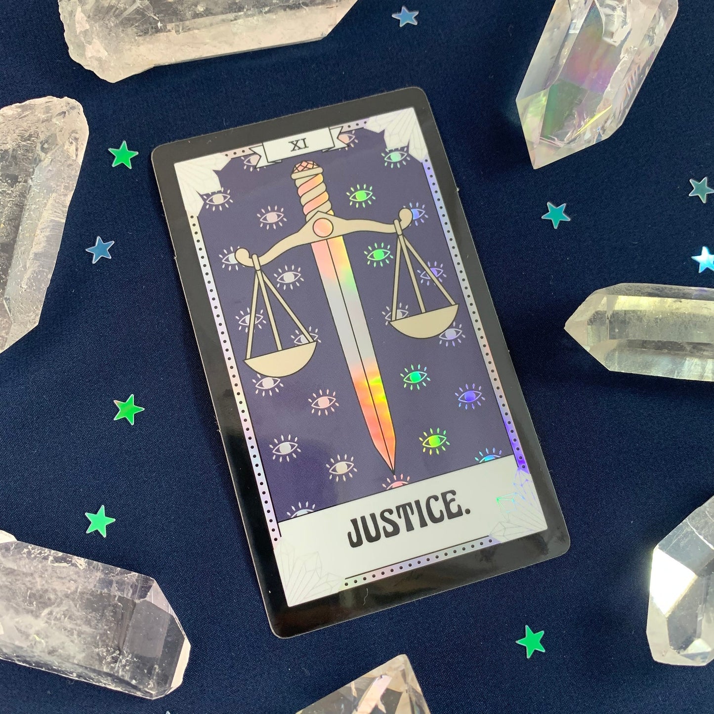 Tarot Card Sticker - Justice