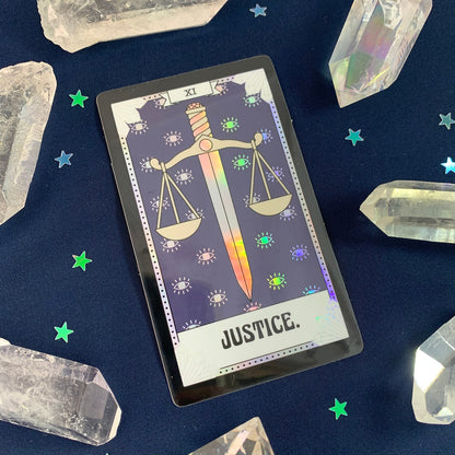 Tarot Card Sticker - Justice