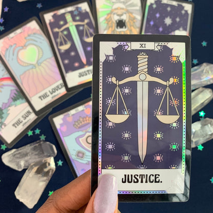 Tarot Card Sticker - Justice