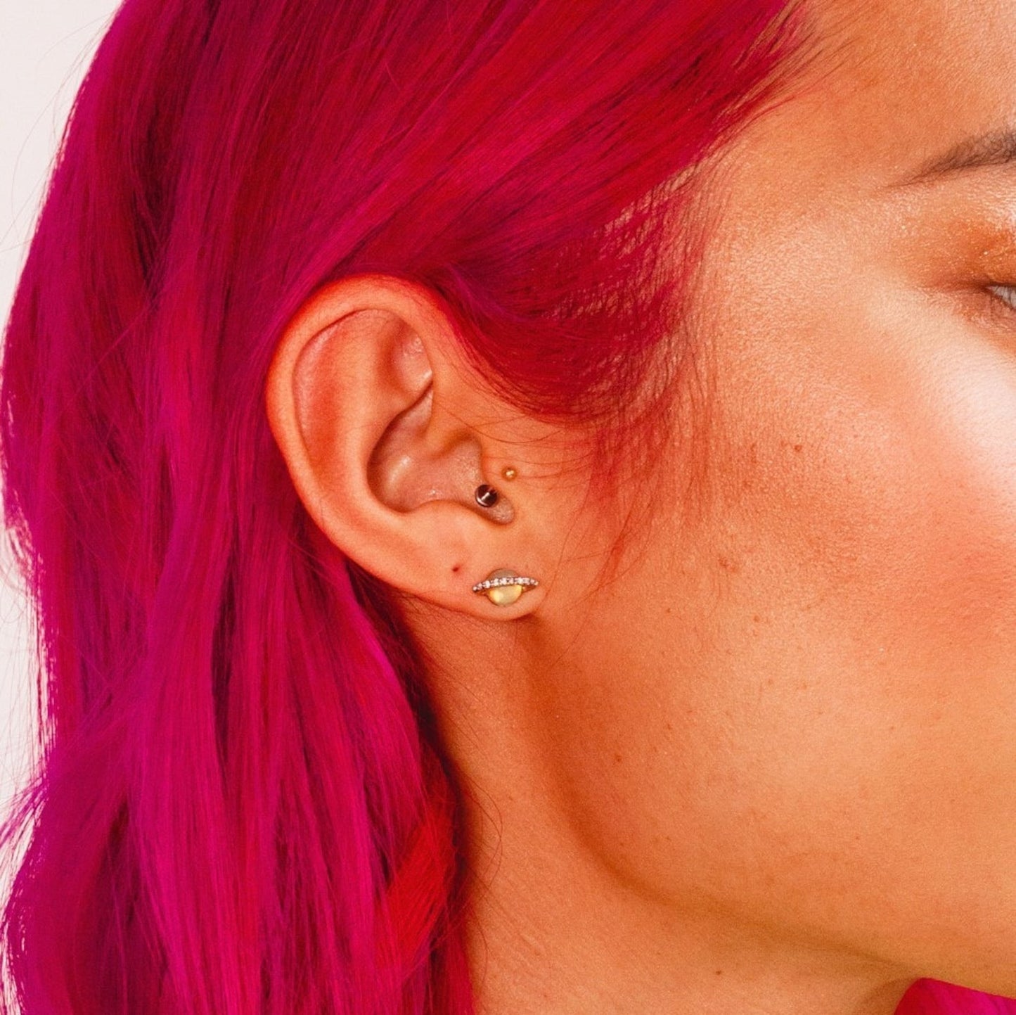 Planet & Shooting Star Mismatched Earrings