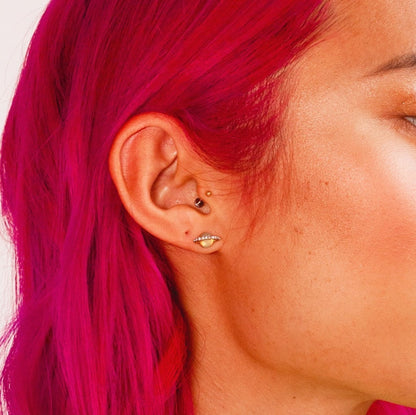 Planet & Shooting Star Mismatched Earrings