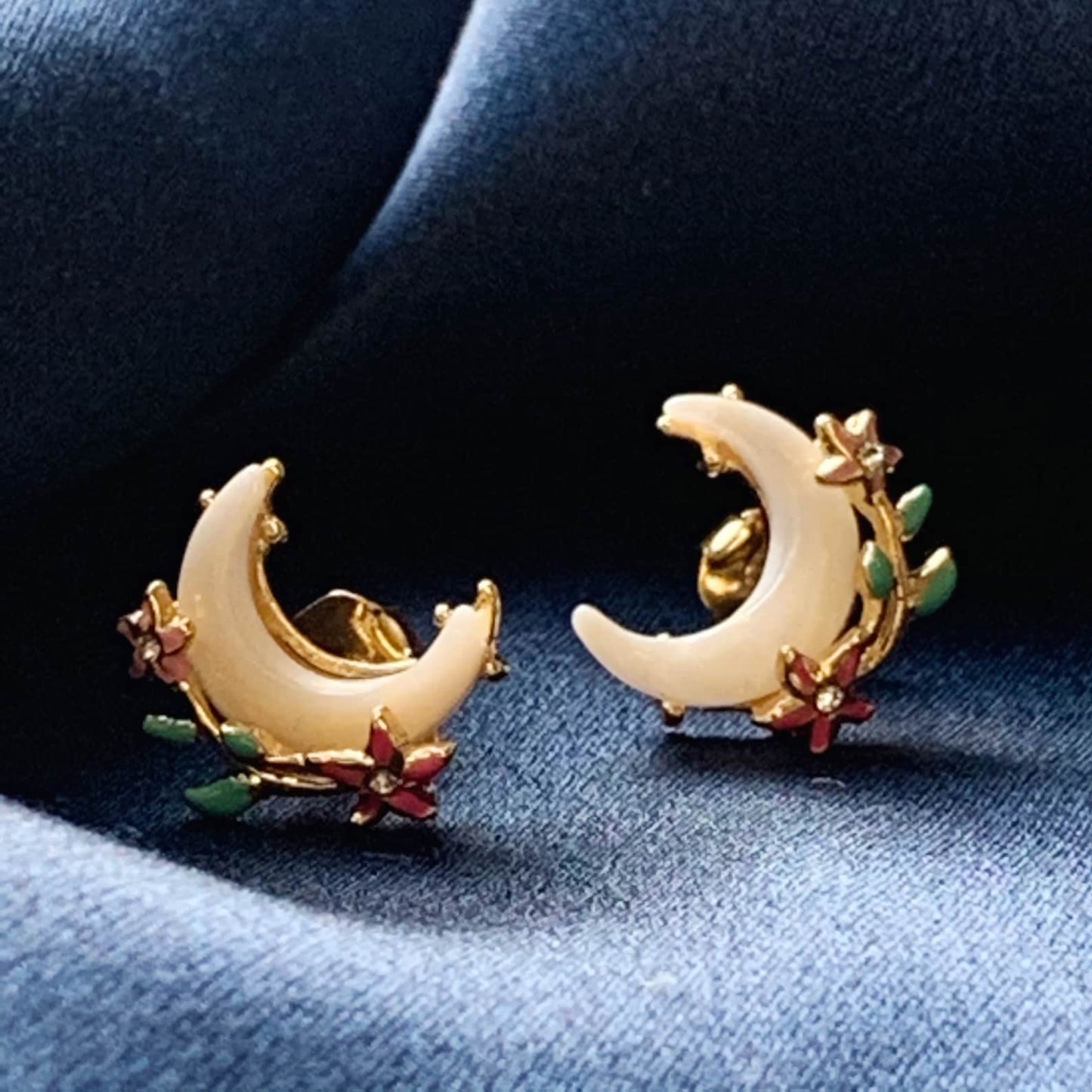 Moon Flower Earrings