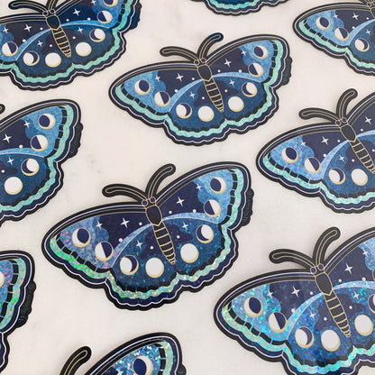 Night Butterfly Glitter Sticker