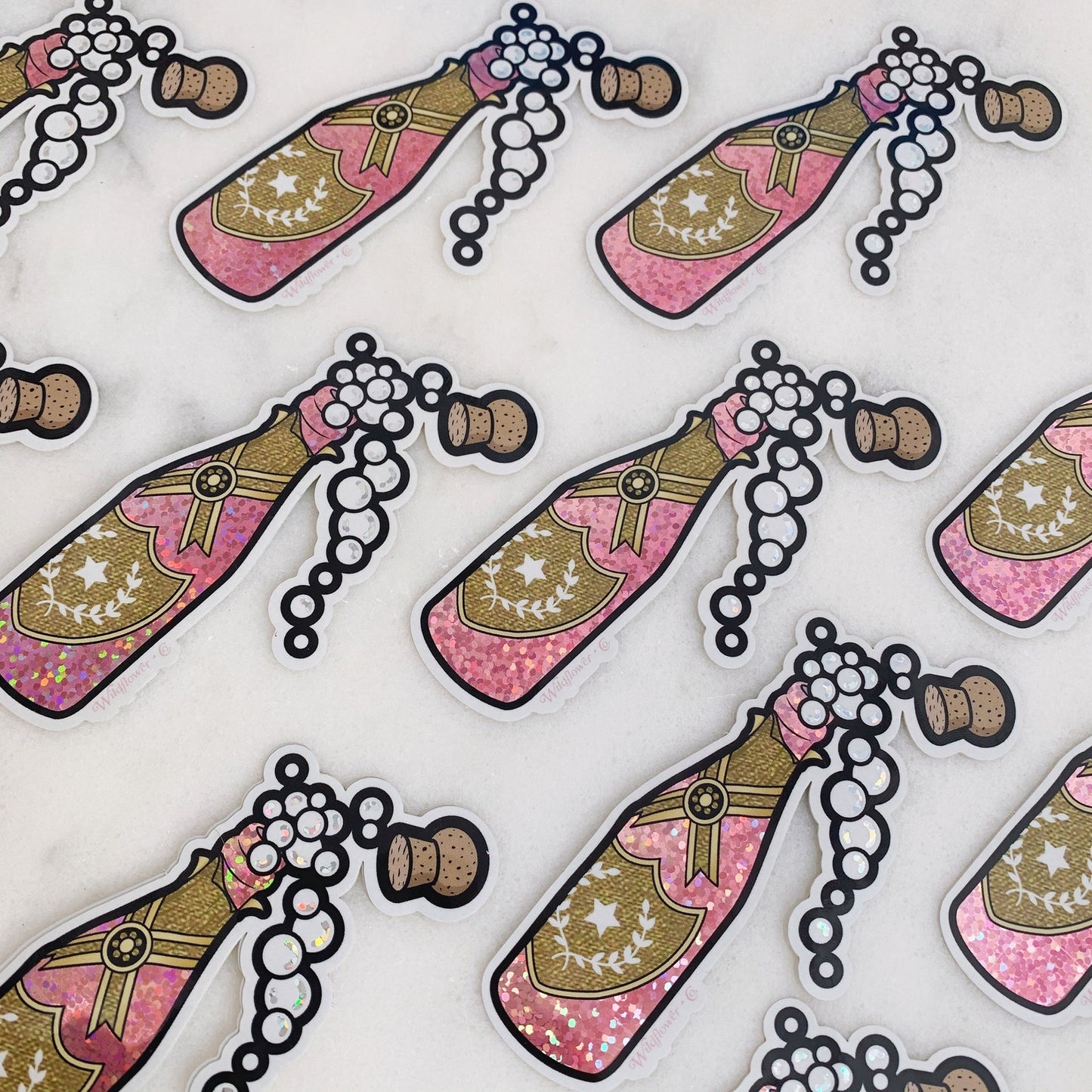 Rose Champagne Sticker