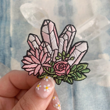 Crystal Patch with Flowers