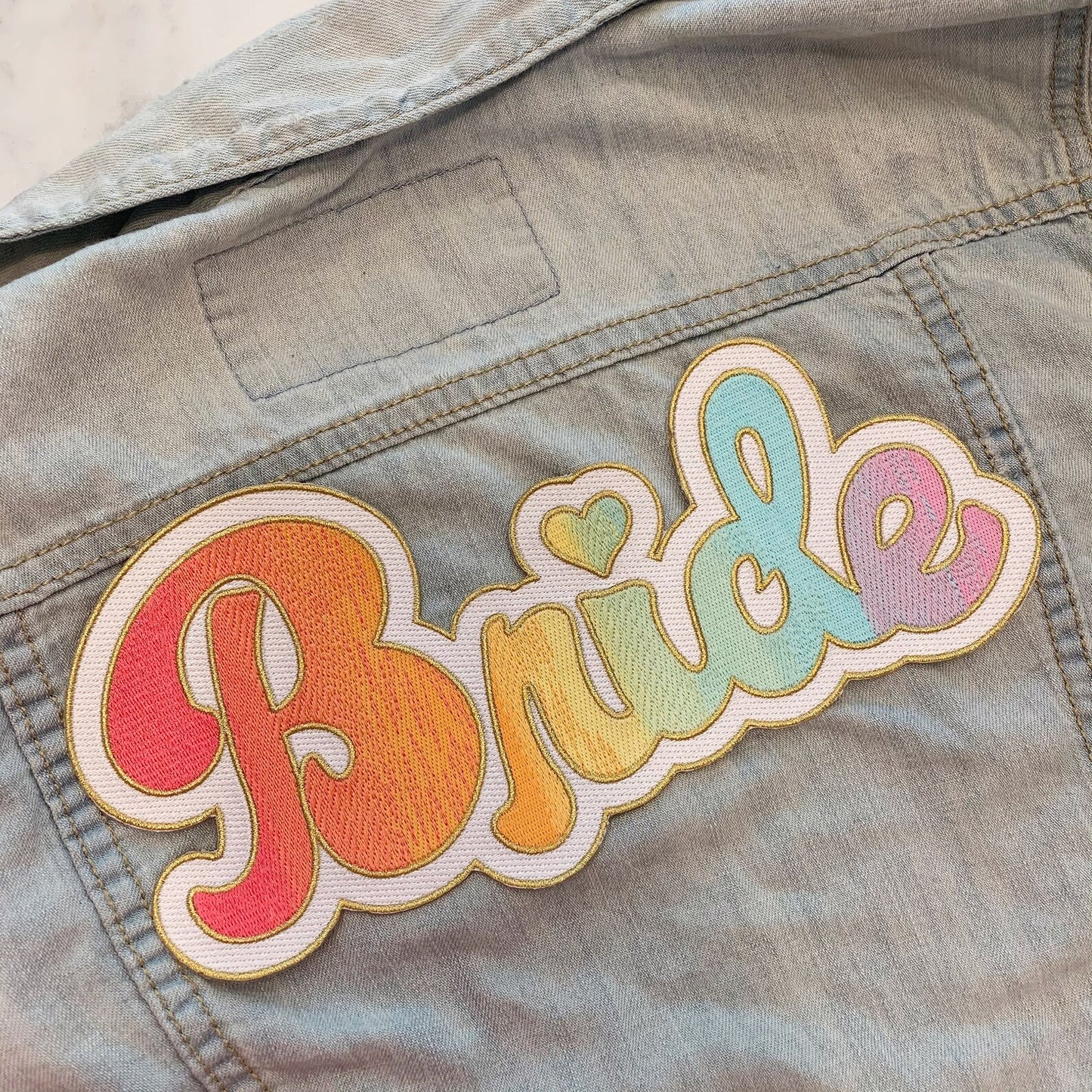 Rainbow Bride XL Back Patch
