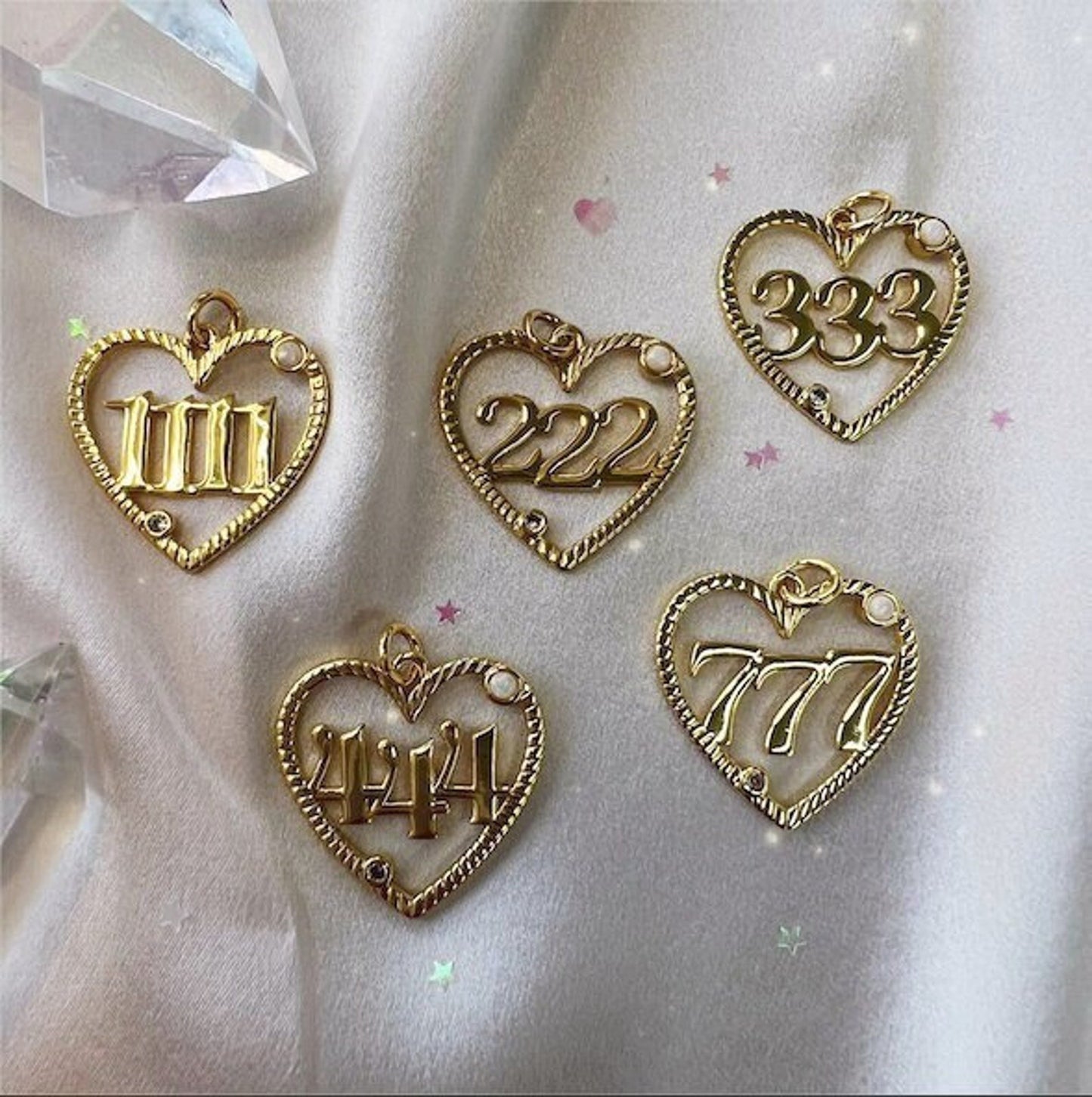 Angel Number Charm 1111 222 333 444 777