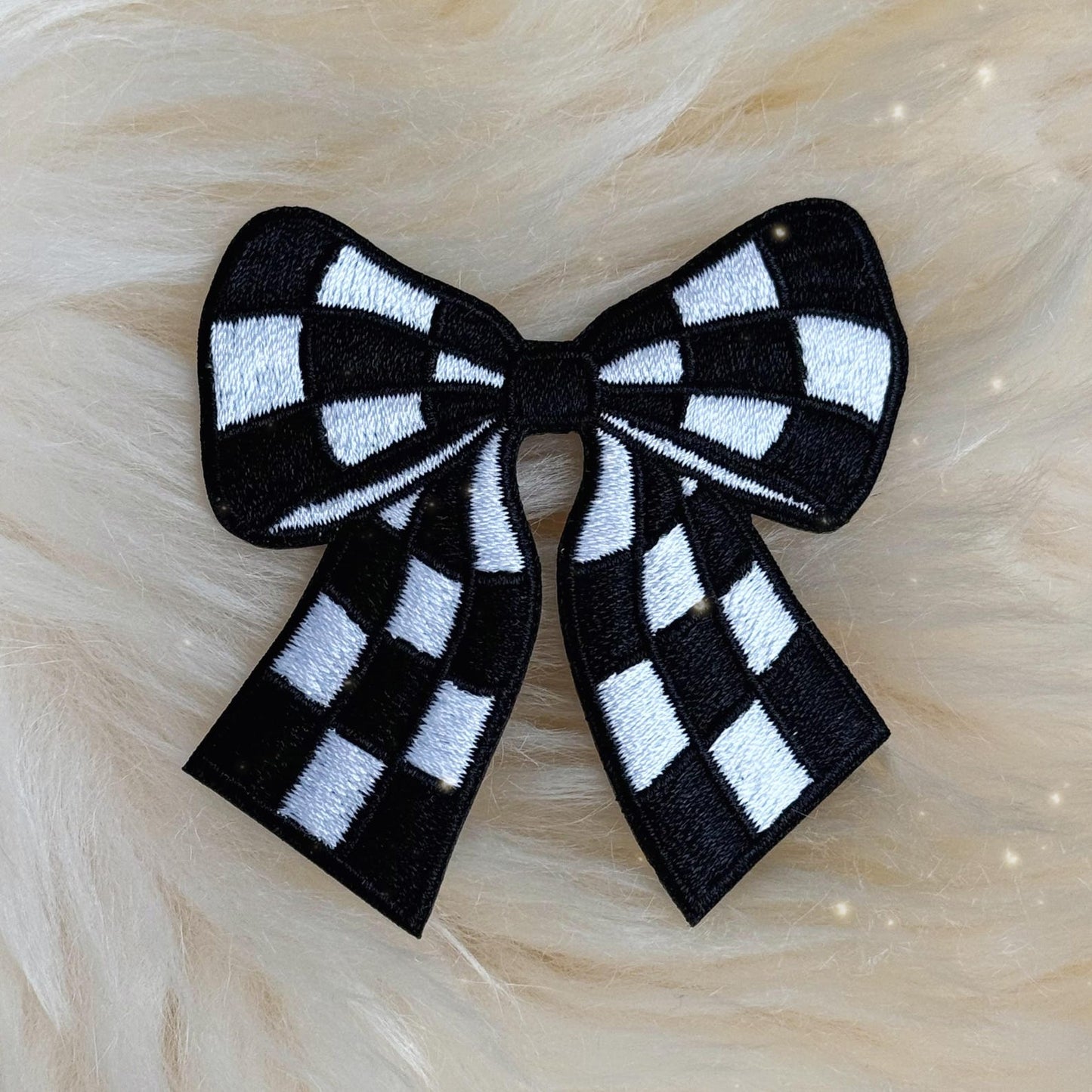 Checkered Bow Patch