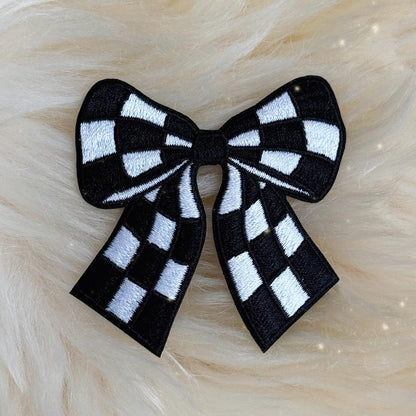 Checkered Bow Patch